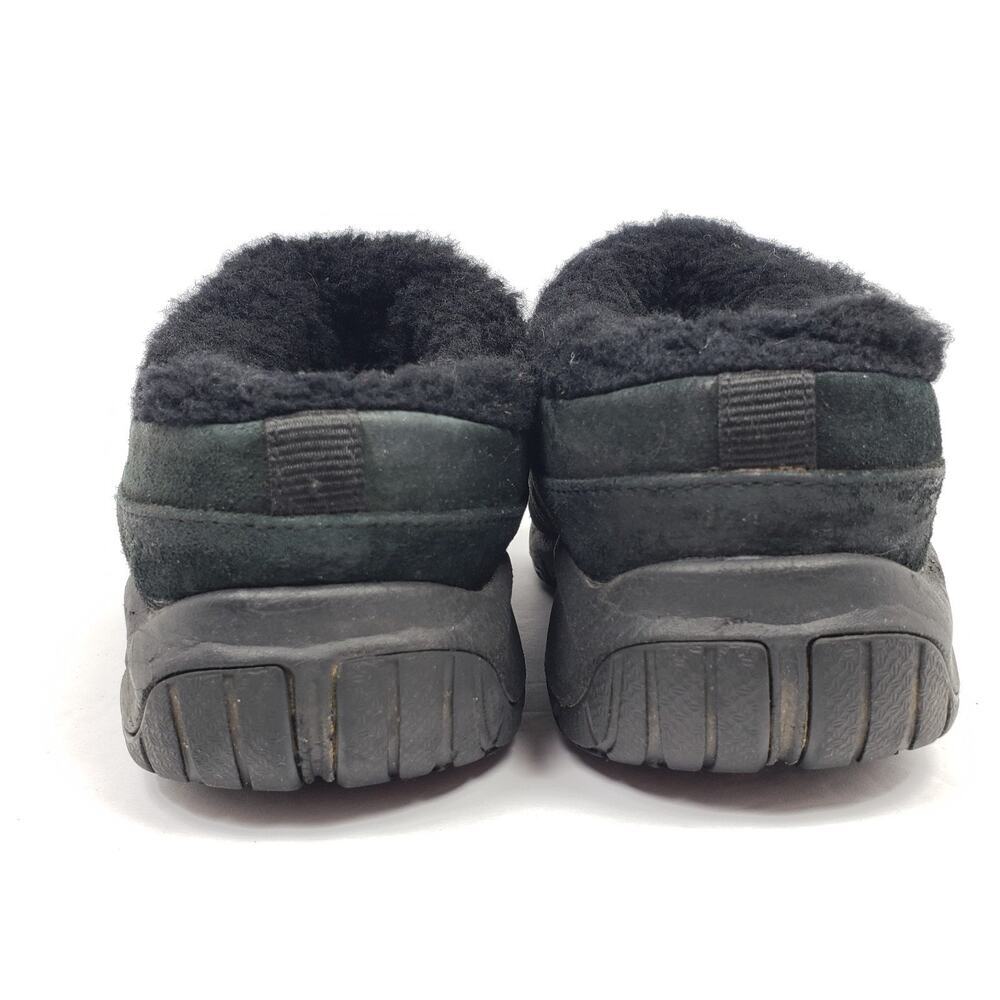 Merrell Encore Q2 Ice Womens Sz 9 Black Leather Slip On Faux Fur Mule Clog Shoes - Picture 8 of 11